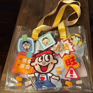 Wangzia Hot kid bag clear club bag NWT plastic bag 11x14